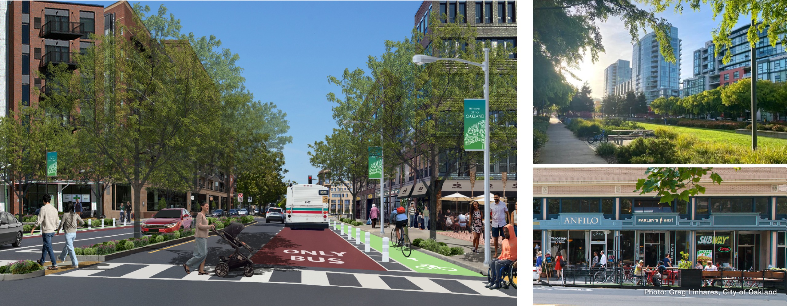 Images of corridor improvements
